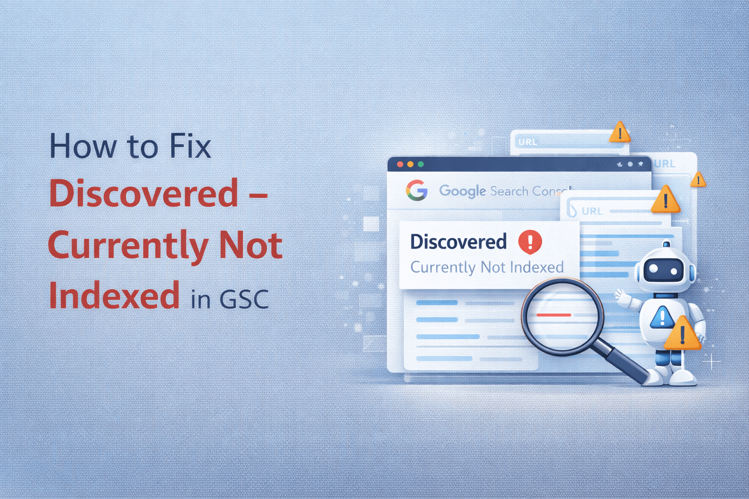 How to Fix Discovered – Currently Not Indexed in GSC